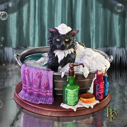 Black Cat Bath Time Figurine 13.5cm 7