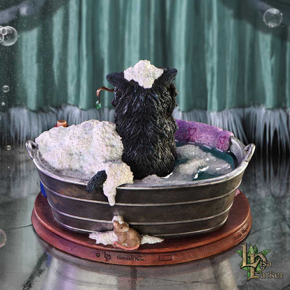 Black Cat Bath Time Figurine 13.5cm 8