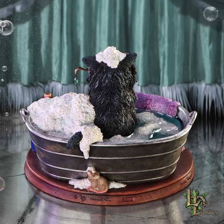 Black Cat Bath Time Figurine 13.5cm 8