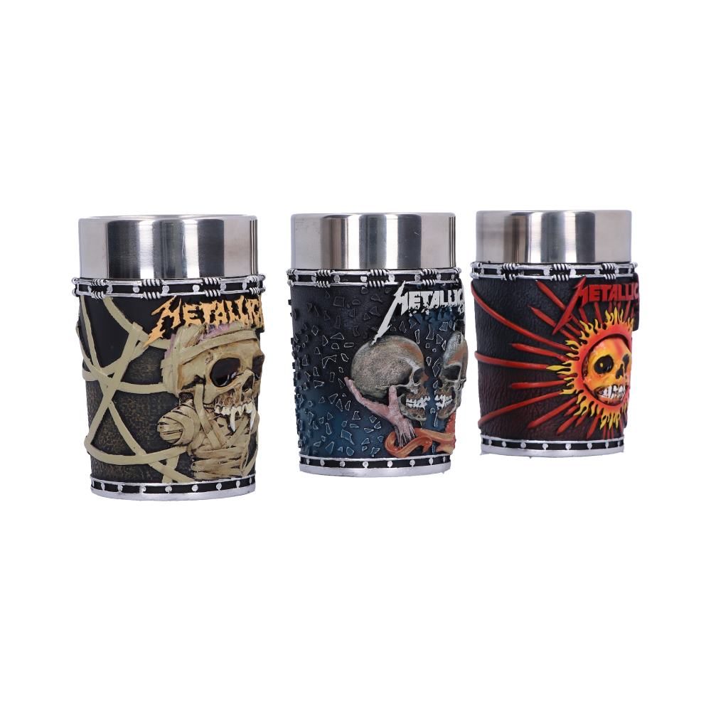 Metallica Pushead Art Collectible Shot Glass set 8.5cm 4
