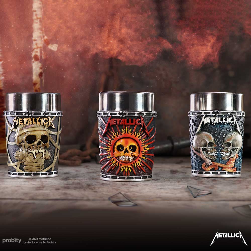 Metallica Pushead Art Collectible Shot Glass set 8.5cm 8