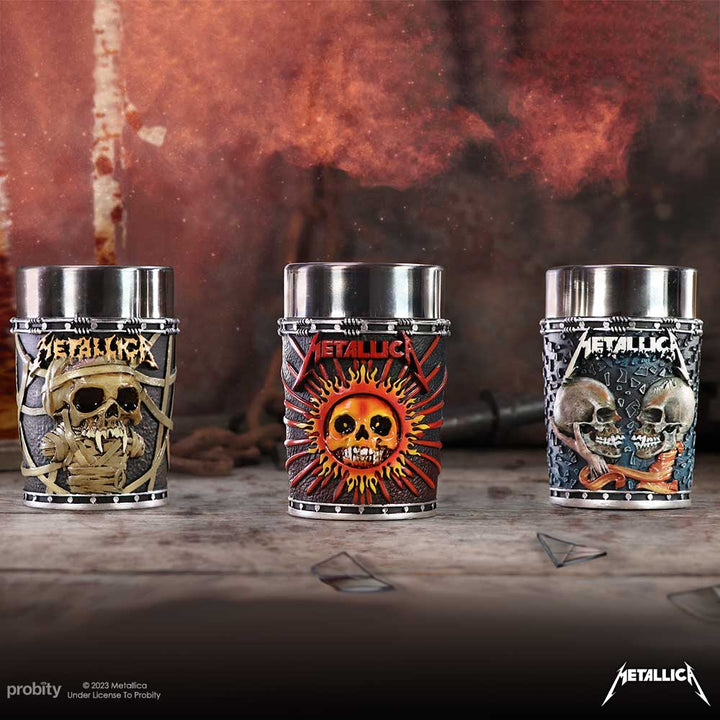 Metallica Pushead Art Collectible Shot Glass set 8.5cm