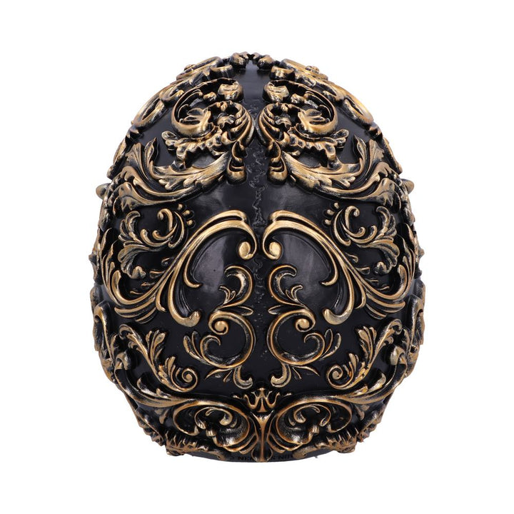 Renaissance Black and Gold Skull 19cm 4