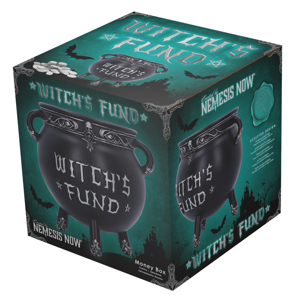 Witchs Fund Cauldron Money Box 16.5cm 7