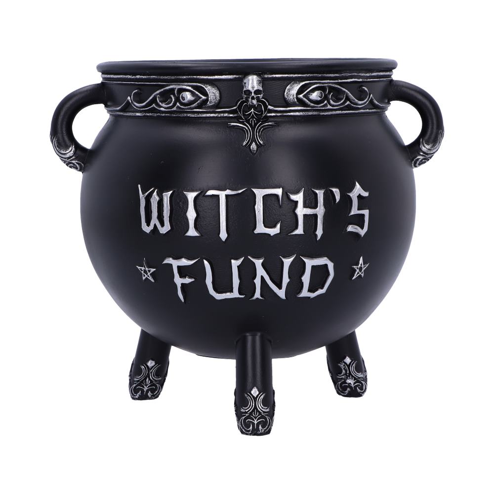 Witchs Fund Cauldron Money Box 16.5cm