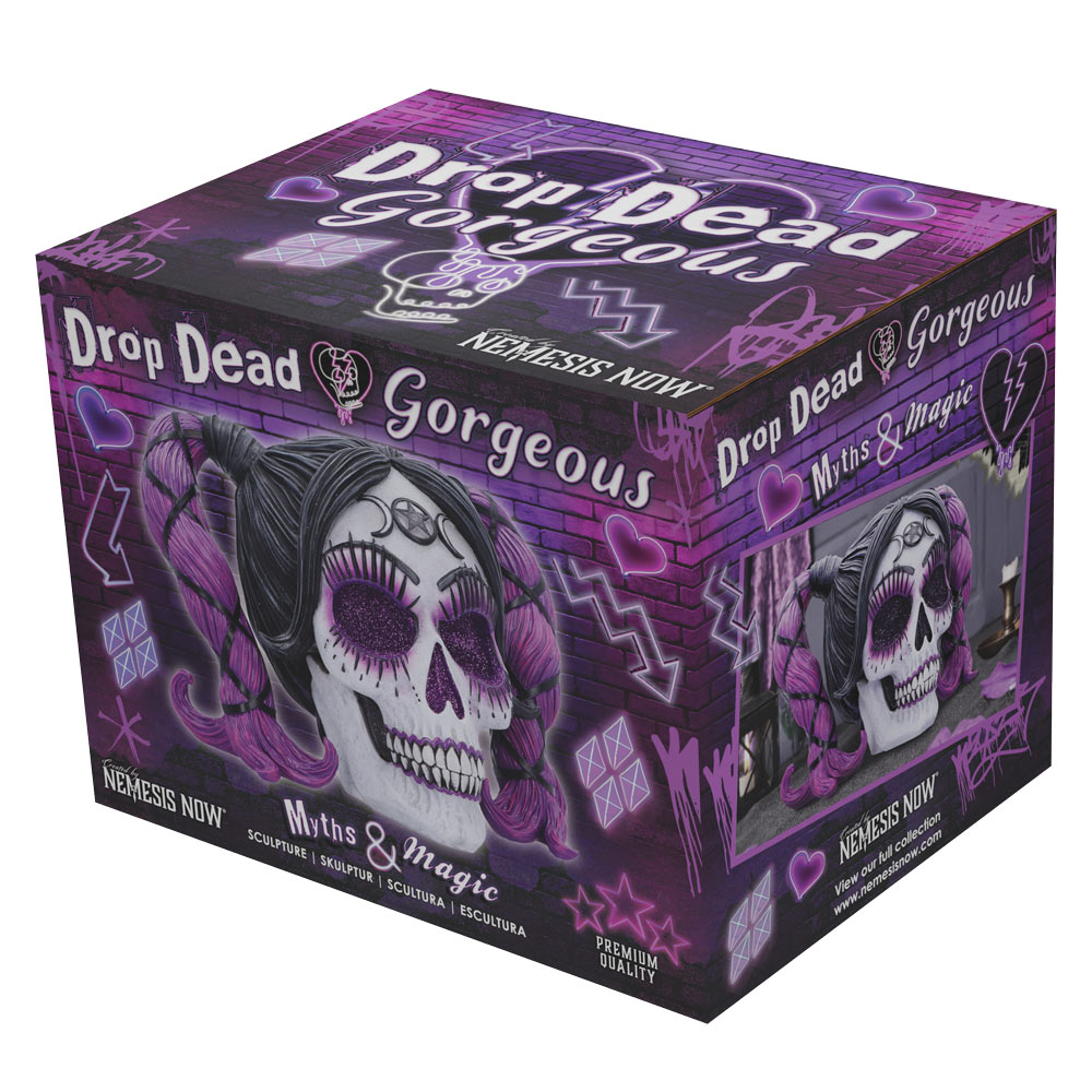 Drop Dead Gorgeous Myths and Magic Voodoo Doll Skull 20.5cm 7