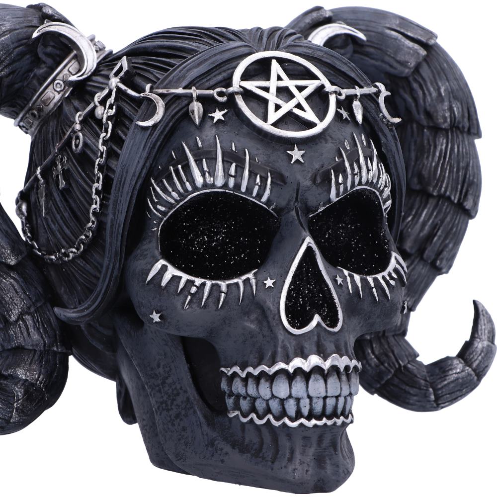 Drop Dead Gorgeous Solve and Coagula Baphomet Doll Skull 20.5cm 6