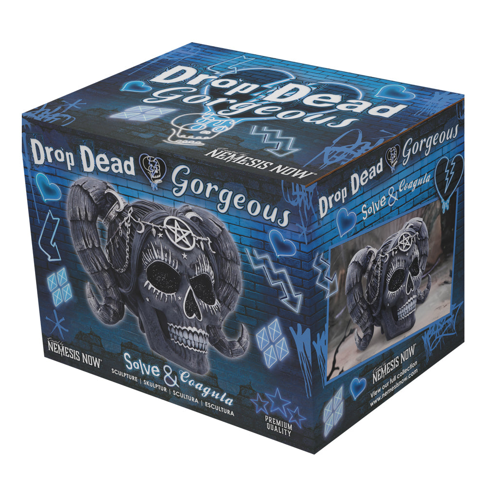 Drop Dead Gorgeous Solve and Coagula Baphomet Doll Skull 20.5cm 7