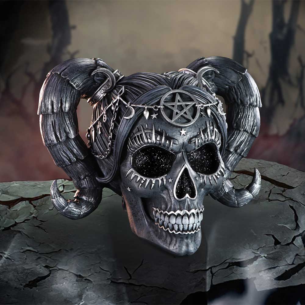 Drop Dead Gorgeous Solve and Coagula Baphomet Doll Skull 20.5cm 8