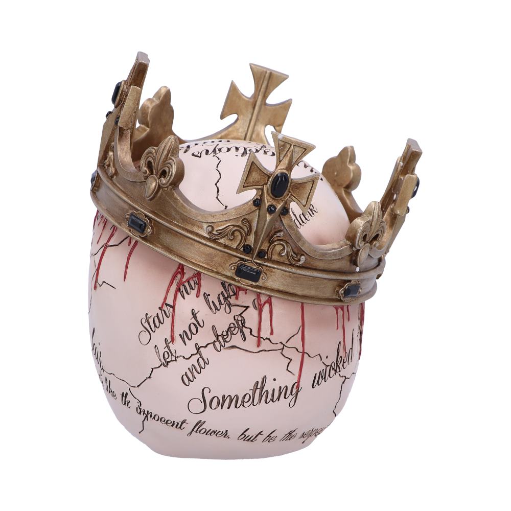 Macbeth Skull 15cm with Bleeding Crown Decoration 3