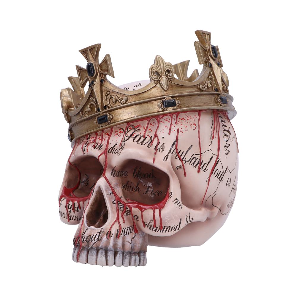 Macbeth Skull 15cm with Bleeding Crown Decoration 4