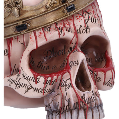 Macbeth Skull 15cm with Bleeding Crown Decoration 5