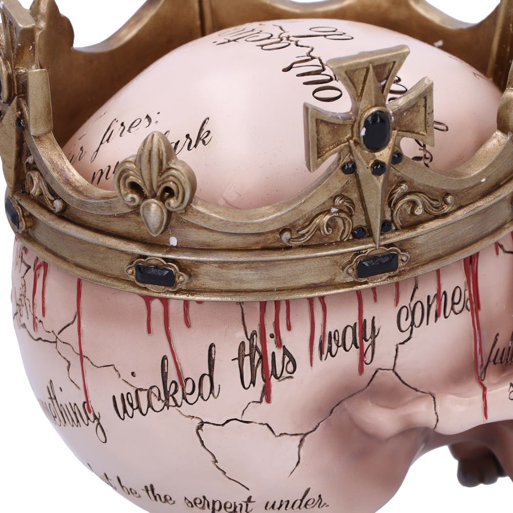 Macbeth Skull 15cm with Bleeding Crown Decoration 6
