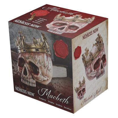 Macbeth Skull 15cm with Bleeding Crown Decoration 7
