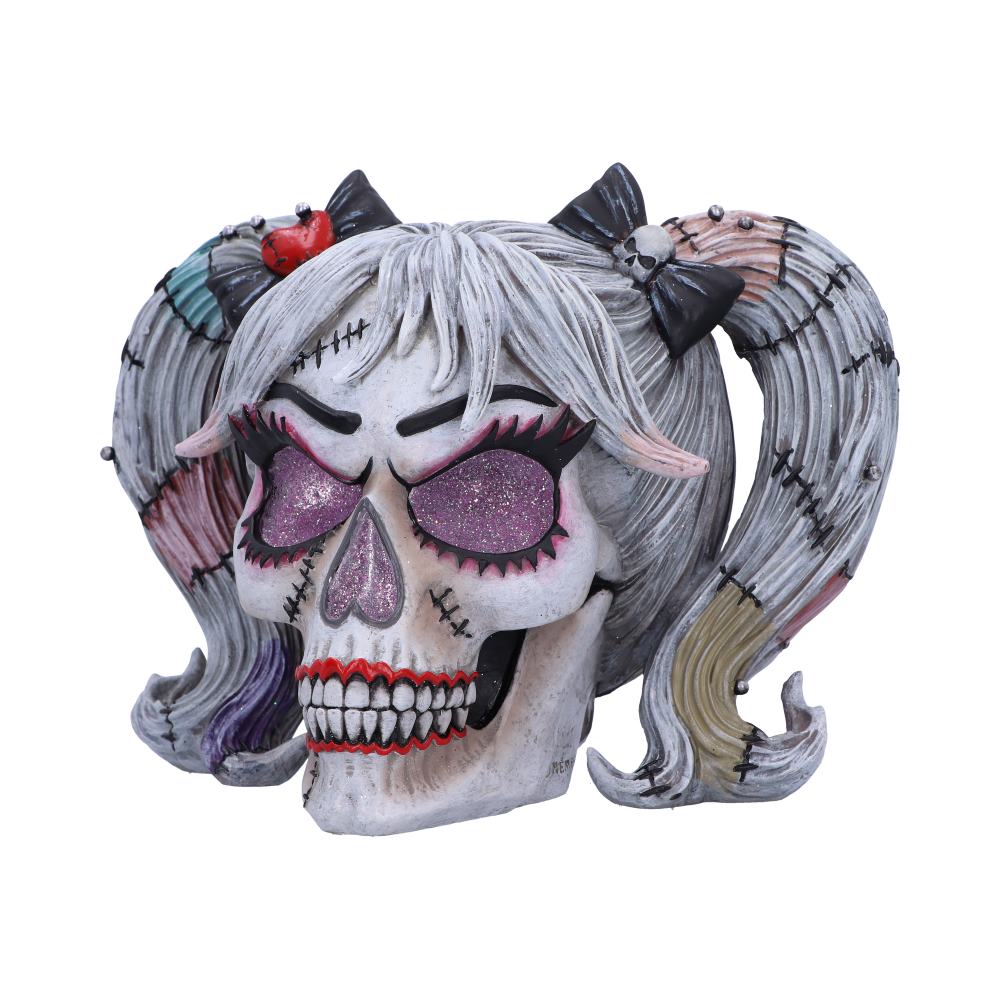 Drop Dead Gorgeous Pins and Needles Frankendoll Skull 20.5cm 4