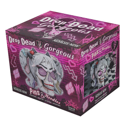 Drop Dead Gorgeous Pins and Needles Frankendoll Skull 20.5cm 7