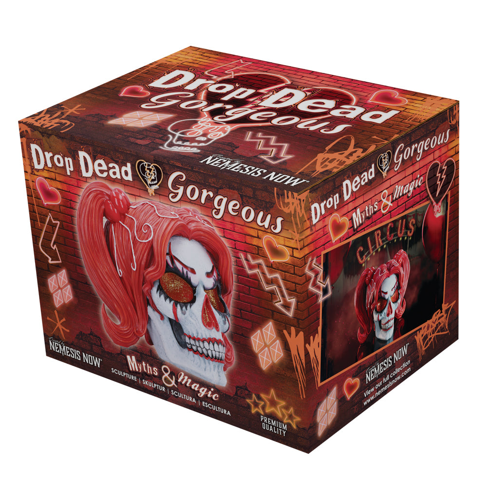 Drop Dead Gorgeous Cackle and Chaos Clown Doll Skull 19cm 6