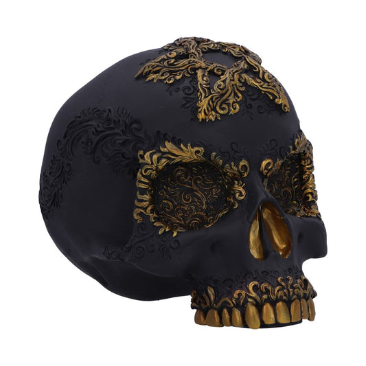 Divine Demise Black and Gold Skull 15.5cm 1