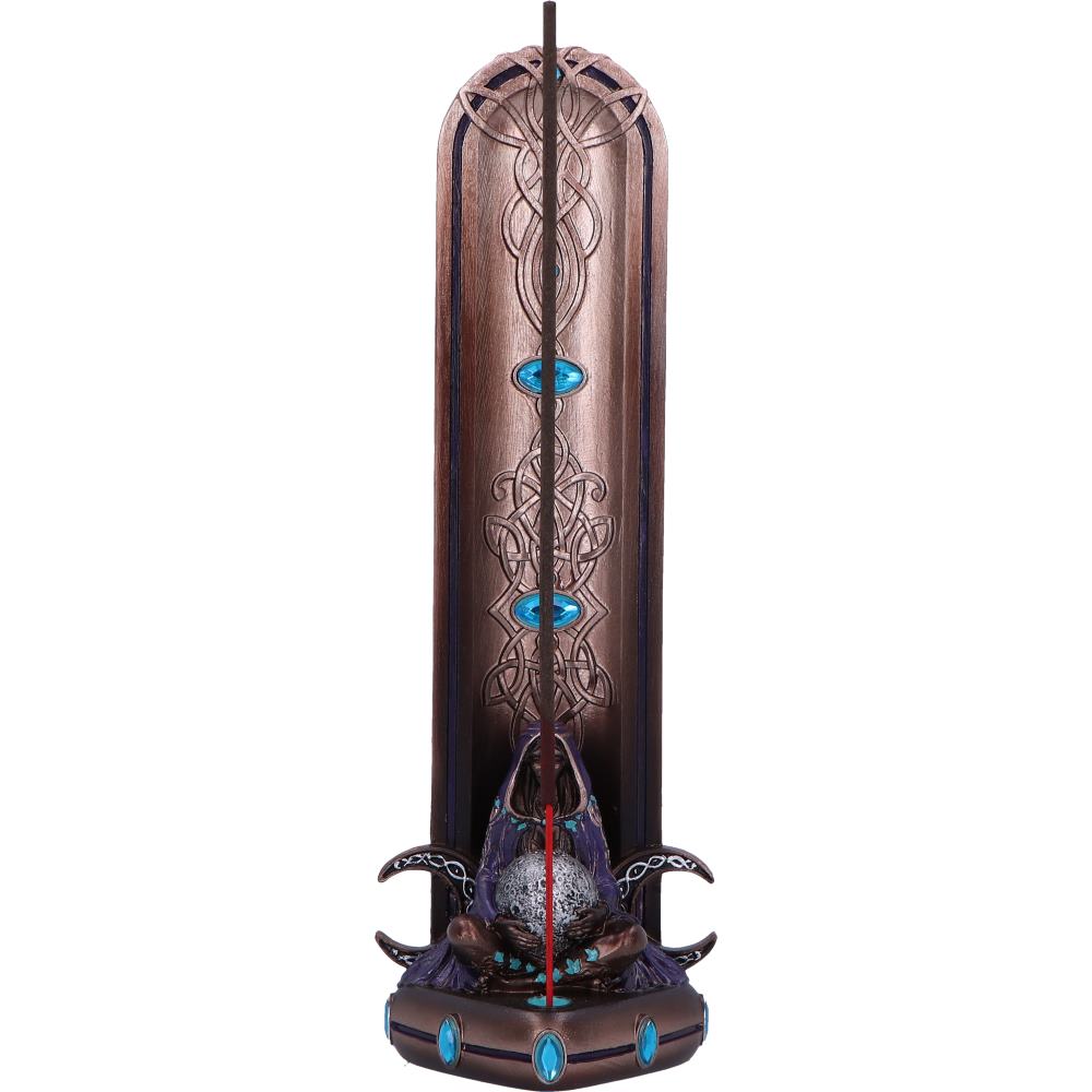 Triple Moon Goddess Bronze Incense Burner 22.5cm 5