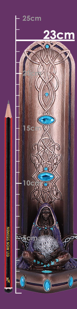 Triple Moon Goddess Bronze Incense Burner 22.5cm 8