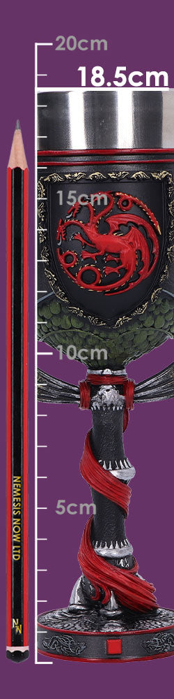 House of the Dragon Daemon Targaryen Crest Goblet 19.5cm 9