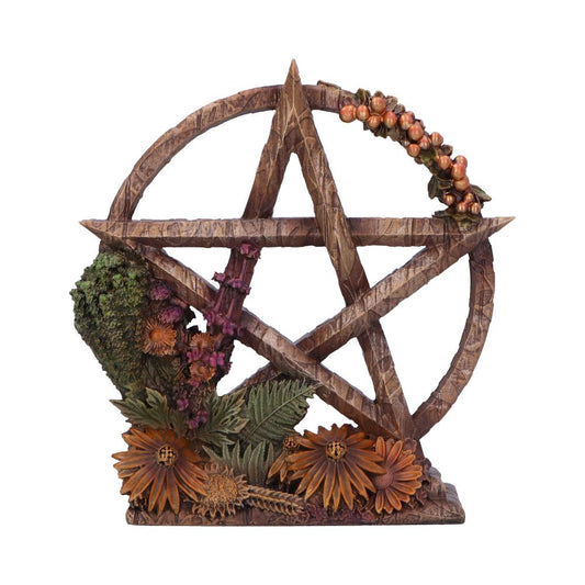Summer Floral Decorative Pentagram Ornament Season of the Litha 16.5cm 1