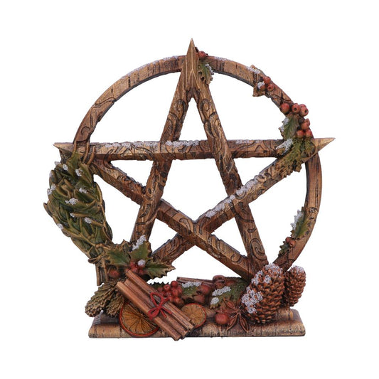 Winter Decorative Pentagram Ornament Season of the Yule 16.5cm 1