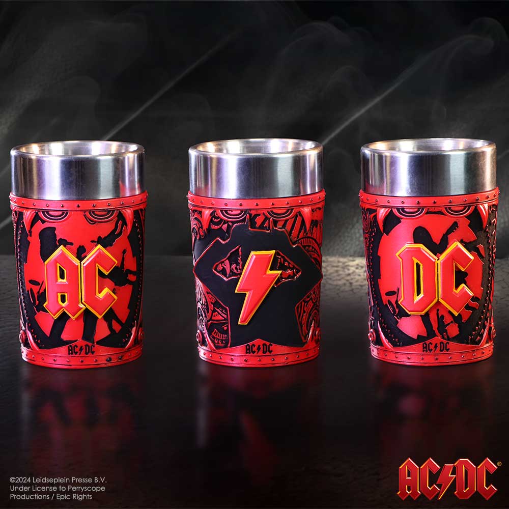 ACDC Logo Set of 3 Shot Glass 8.7cm 8