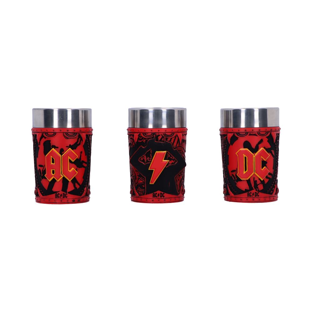 ACDC Logo Set of 3 Shot Glass 8.7cm 1