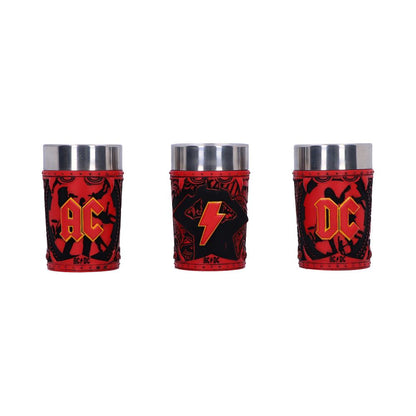 ACDC Logo Set of 3 Shot Glass 8.7cm 1