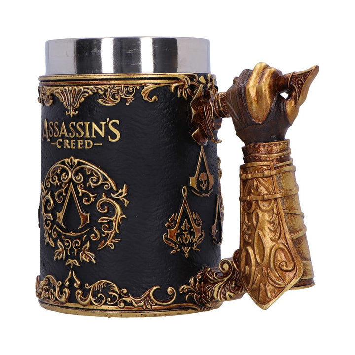 Assassins Creed Through the Ages Black and Gold Tankard 15.5cm Drinking Mug