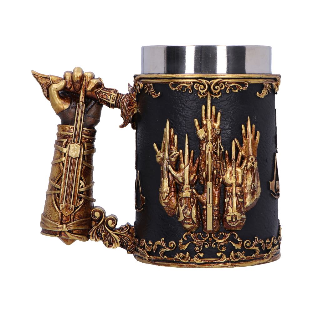 Assassins Creed Through the Ages Black and Gold Tankard 15.5cm Drinking Mug