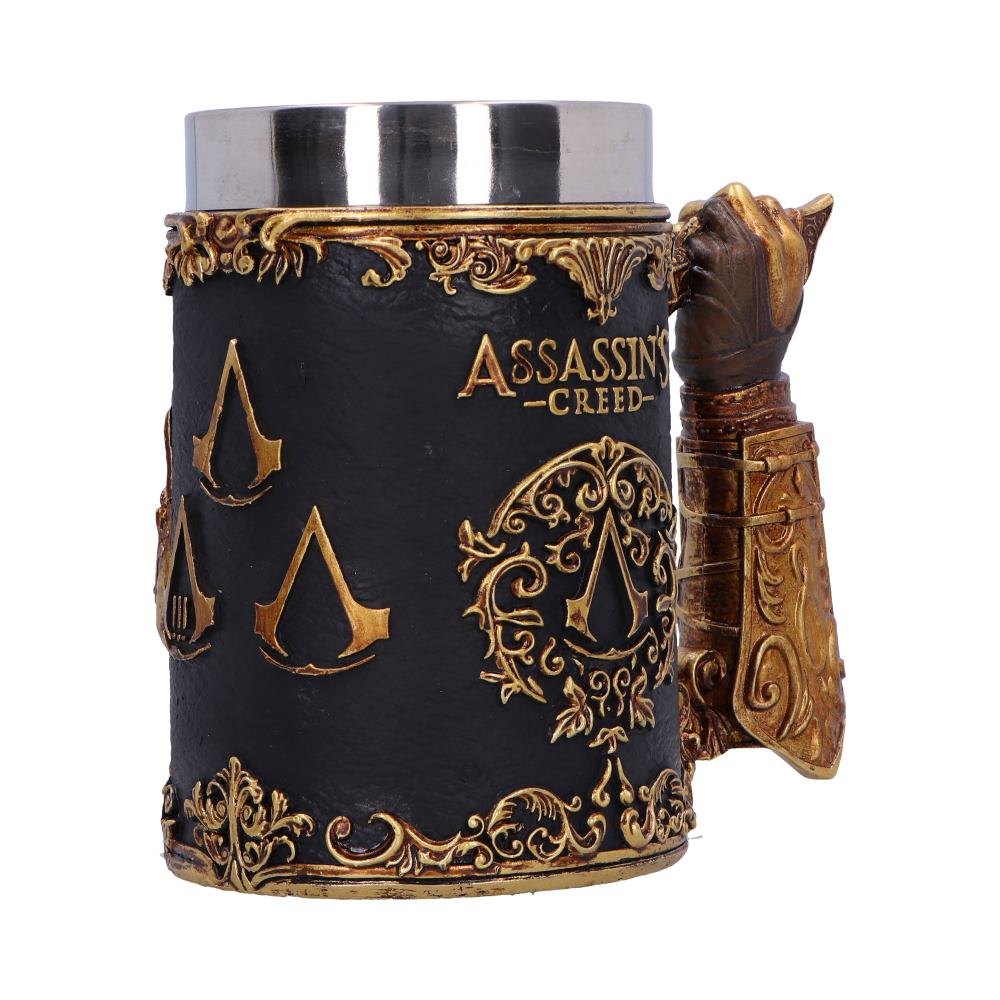 Assassins Creed Through the Ages Black and Gold Tankard 15.5cm Drinking Mug