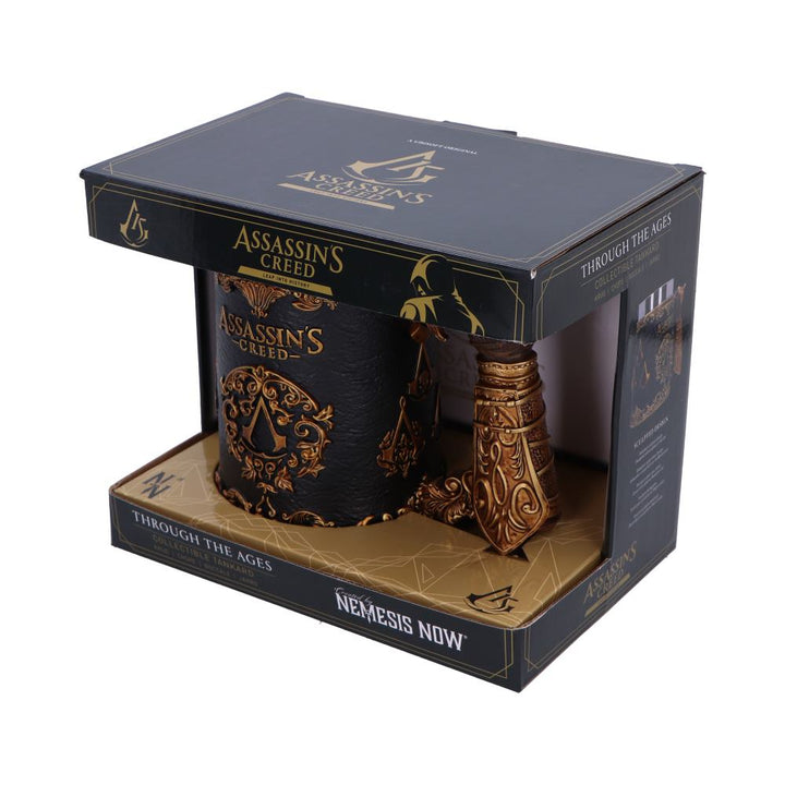 Assassins Creed Through the Ages Black and Gold Tankard 15.5cm Drinking Mug
