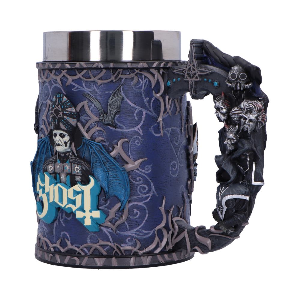 Ghost Papa Emeritus Evolution Tankard in Blue 18.5cm Drinking Cup 2