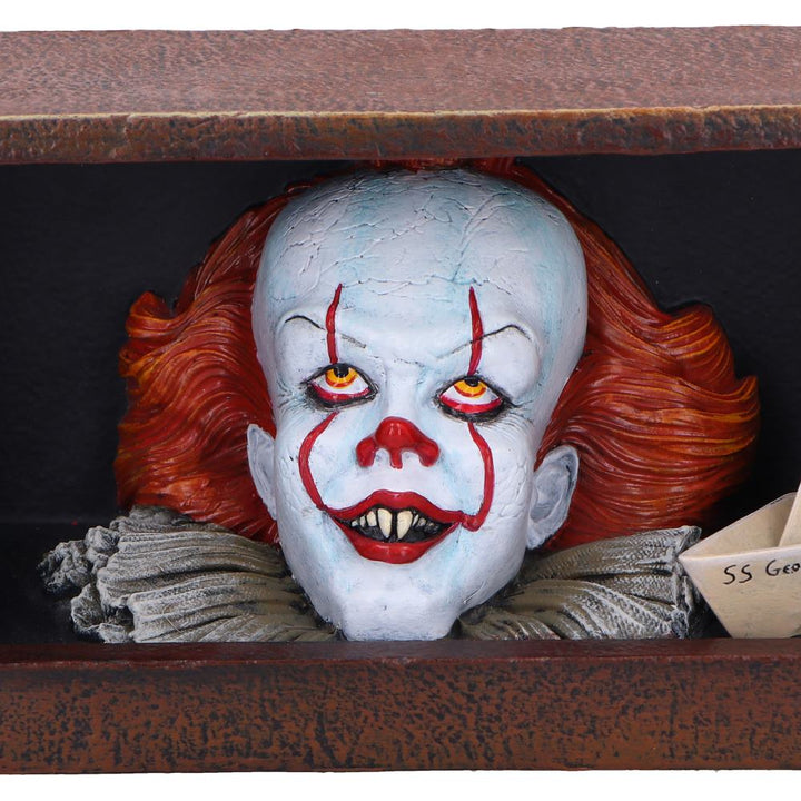 IT Pennywise Clown Drain Figurine 20cm Sound Activated Horror Decor 5