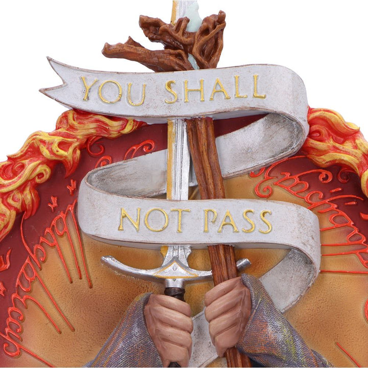 Lord of the Rings You Shall Not Pass Wall Plaque 30.4cm 5