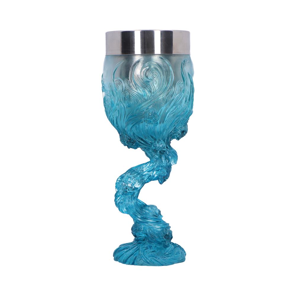 Soul Spirit Clear Blue Skull Goblet Water 19.3cm Drinking Cup 3