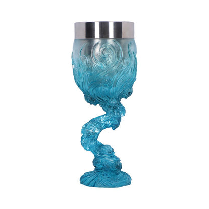 Soul Spirit Clear Blue Skull Goblet Water 19.3cm Drinking Cup 3