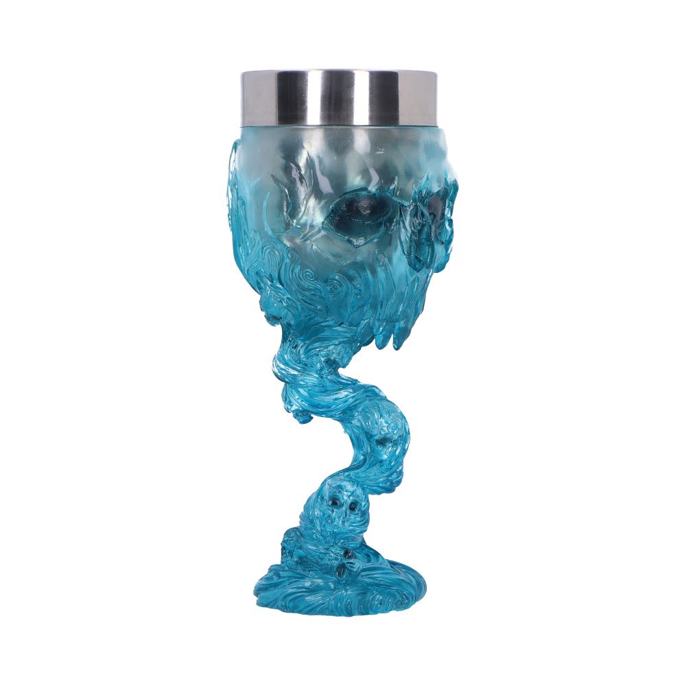 Soul Spirit Clear Blue Skull Goblet Water 19.3cm Drinking Cup 4