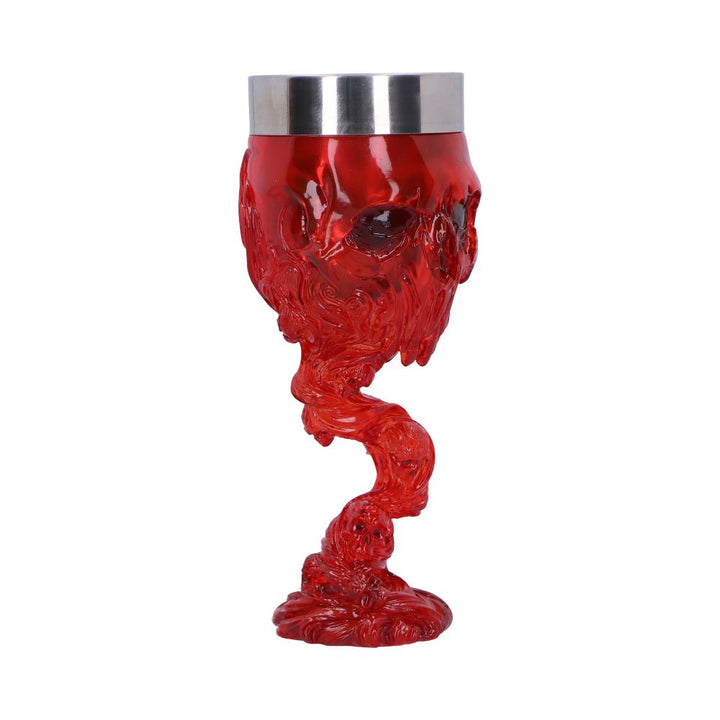 Soul Spirit Clear Red Skull Goblet Fire 19.3cm 4
