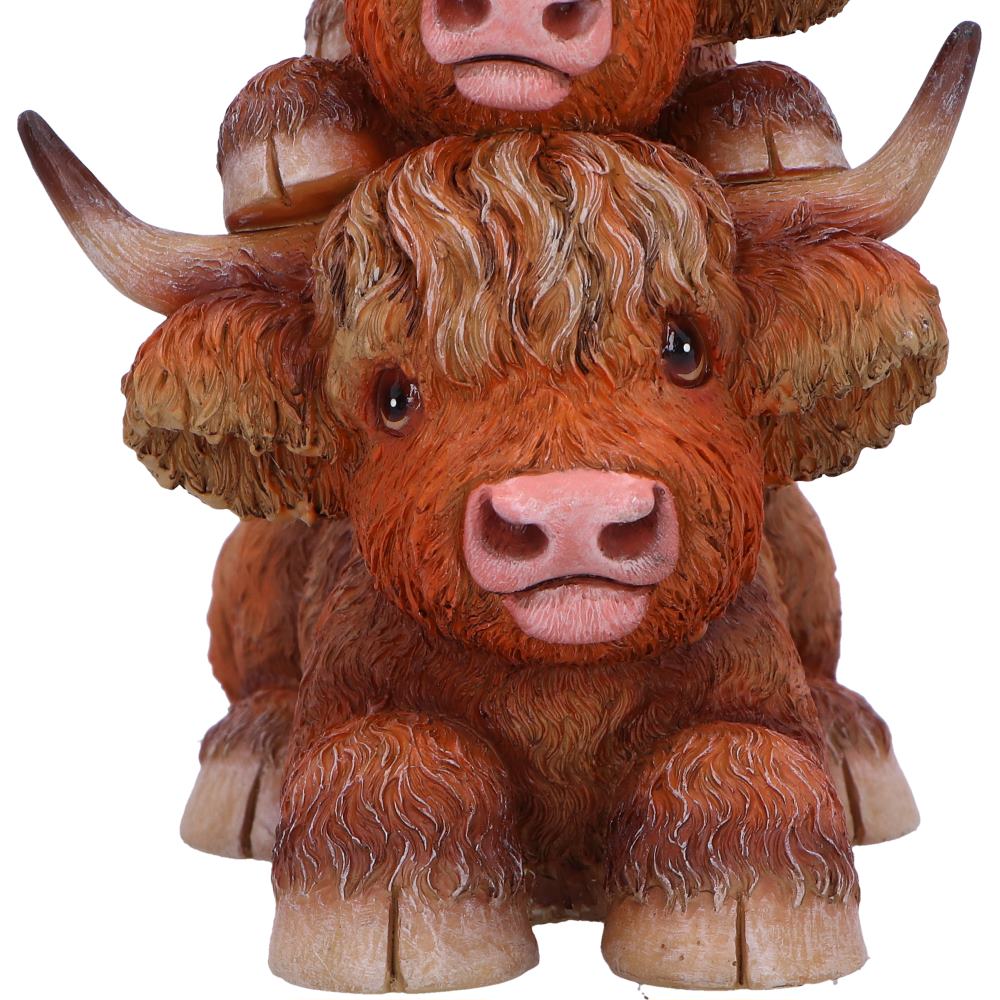 Highland Cow Totem Figurine 17.5cm 5