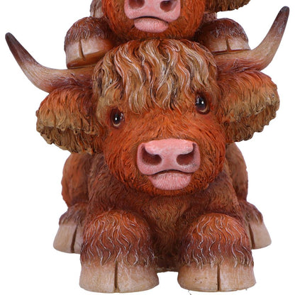 Highland Cow Totem Figurine 17.5cm 5