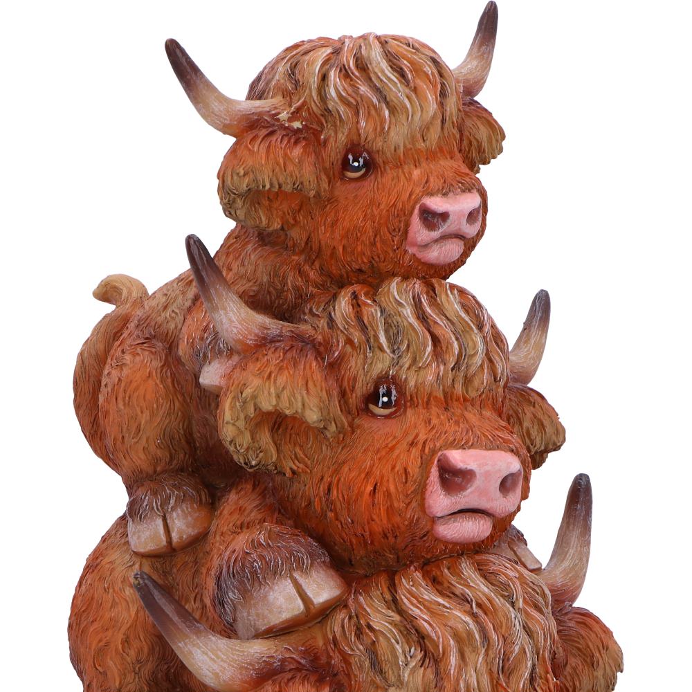 Highland Cow Totem Figurine 17.5cm 6