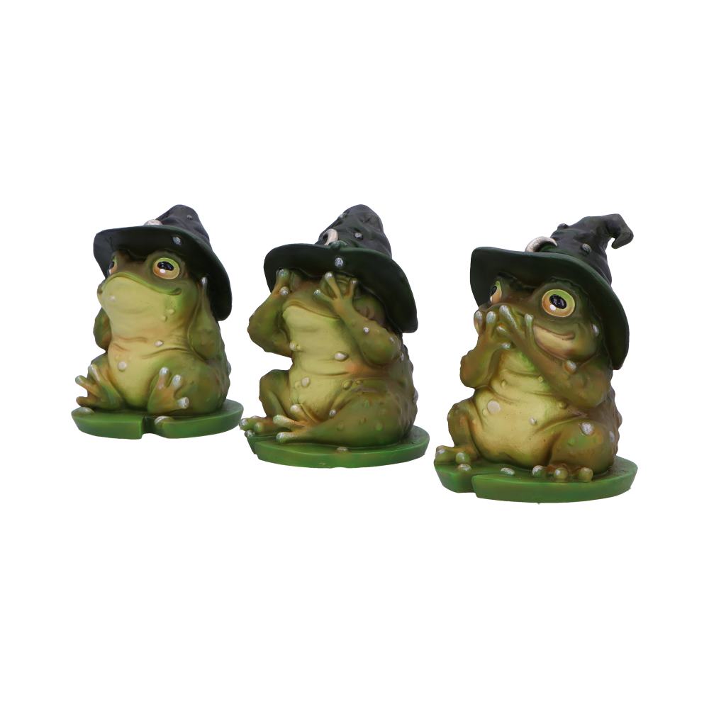 Three Wise Wizard Toad Figurines Toads 10.3cm 2