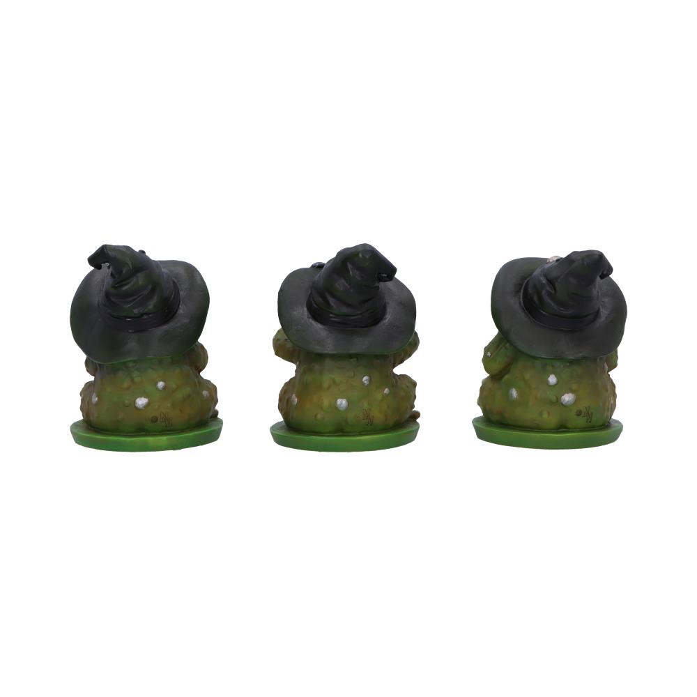 Three Wise Wizard Toad Figurines Toads 10.3cm 3