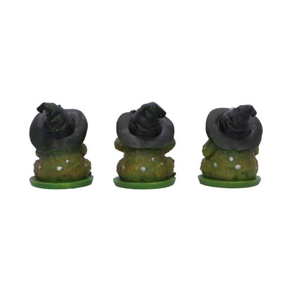 Three Wise Wizard Toad Figurines Toads 10.3cm 3