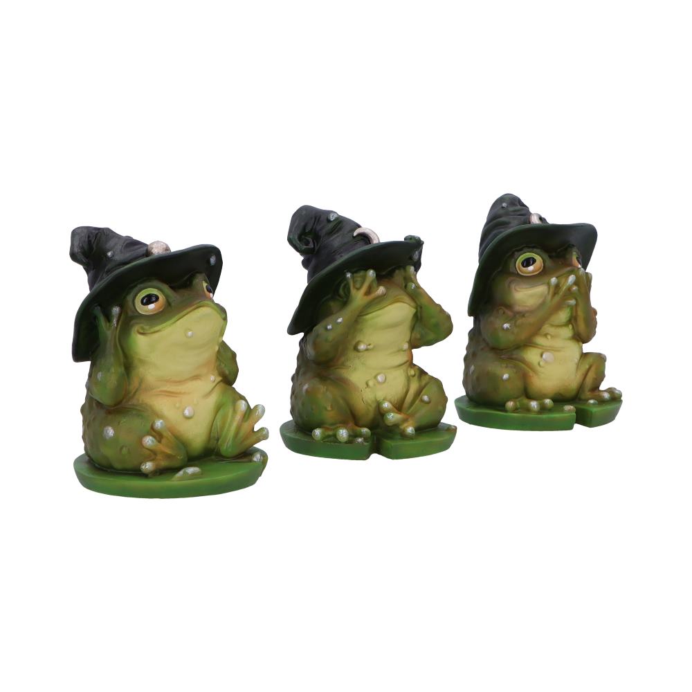 Three Wise Wizard Toad Figurines Toads 10.3cm 4
