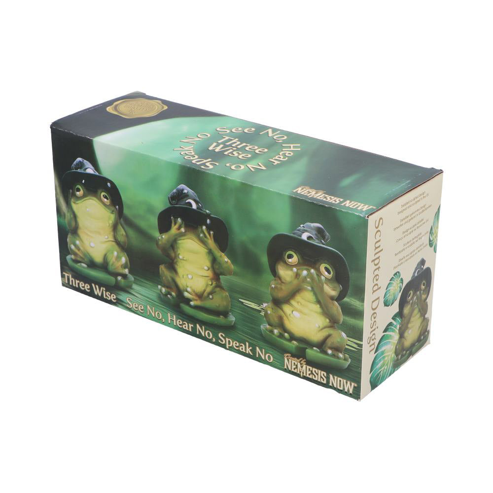 Three Wise Wizard Toad Figurines Toads 10.3cm 9