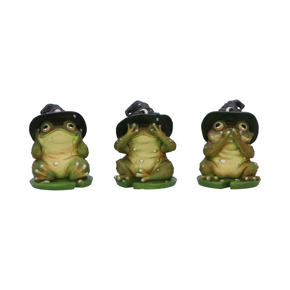 Three Wise Wizard Toad Figurines Toads 10.3cm 1